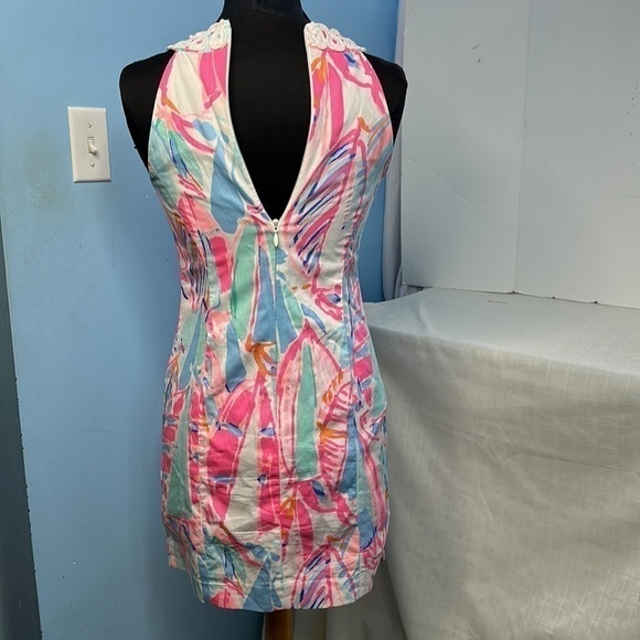 Lilly Pulitzer Lynn Out To Sea Sailboat Shift Dress Size 2 - Picture 4 of 11